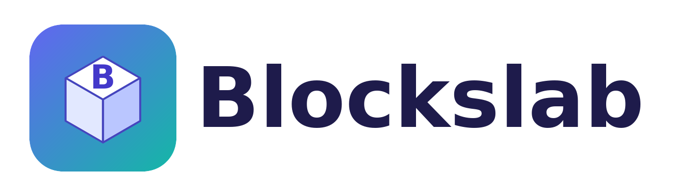Logotipo do Blockslab sobre fundo claro